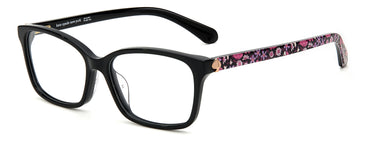 Premium Women Kate Spade Model Eyeglasses: Miriam - Black- SpecSMART Eye Clinic (Diagonal View)
